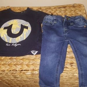 (SOLD)True Religion Boy matching set